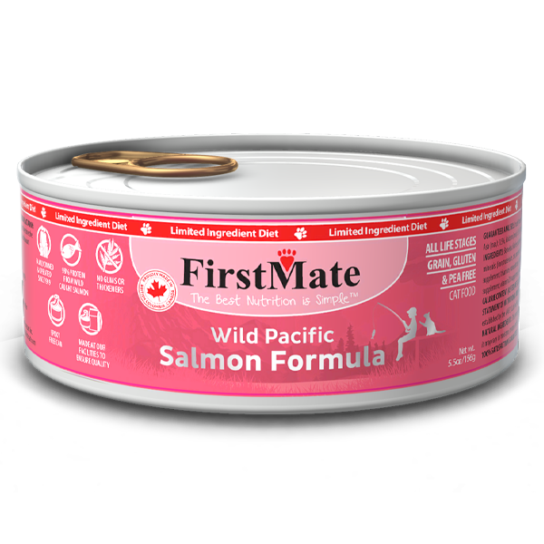FirstMate Limited Ingredient Wild Salmon 156g Canned Cat Food