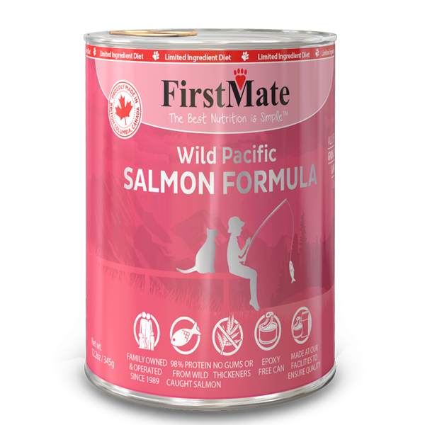 FirstMate Limited Ingredient Wild Salmon 345g Canned Cat Food