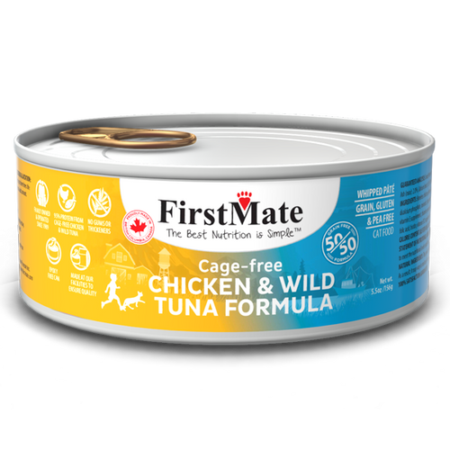 FirstMate Cage Free Chicken & Wild Tuna 50/50 Canned Cat Food