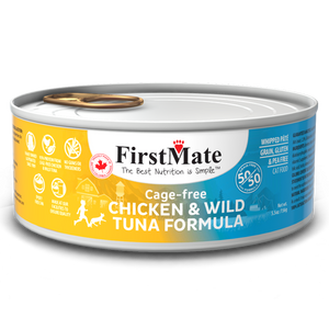 FirstMate Cage Free Chicken & Wild Tuna 50/50 Canned Cat Food