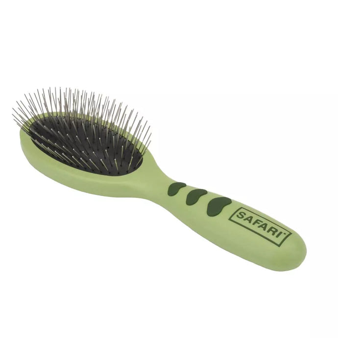 Safari Wire Pin Dog Brush With Plastic Handle