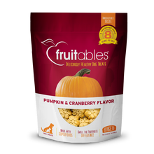 Load image into Gallery viewer, Fruitables Crunchy Pumpkin &amp; Cranberry 198g Dog Treats