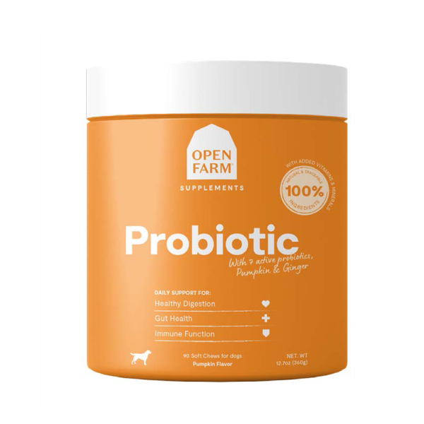 Open Farm Probiotic Food Supplement Dog Chews