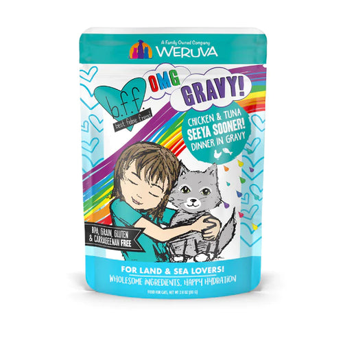 Weruva BFF OMG Chicken & Tuna Seeya Sooner! Case 12 x 80g Cat Food