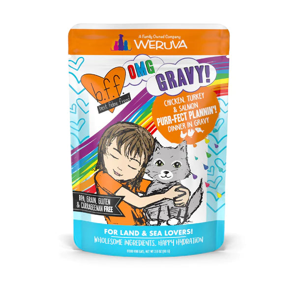 Weruva BFF OMG Chicken, Turkey, & Salmon Purr-Fect Plannin'! Cat Food