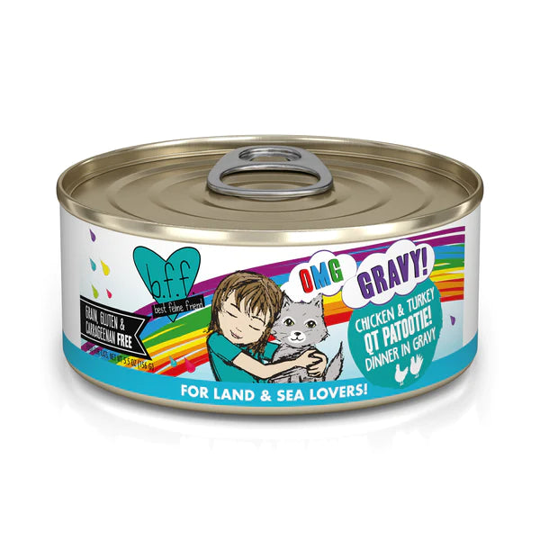 Weruva BFF OMG Chicken & Turkey QT Patootie! Cat Food