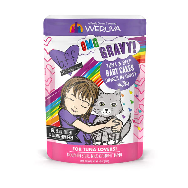 Weruva BFF OMG Tuna & Beef Baby Cakes Cat Food