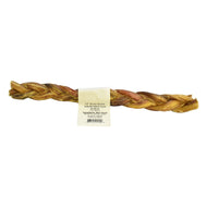 Free Range Bully Stick Braided 12IN Dog Chew Individual SKU 900