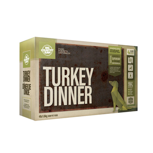 SPECIAL ORDER Big Country Raw Turkey Dinner CARTON - 4 lb