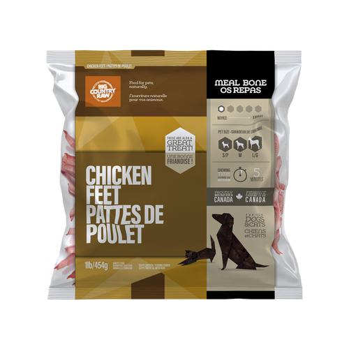 Big Country Raw Chicken Feet - 1 lb