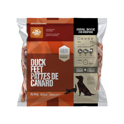 Big Country Raw Duck Feet - 1 lb