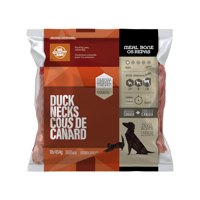 Big Country Raw Duck Necks (Skinless) - 1 lb