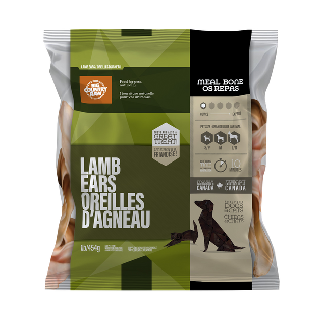 Big Country Raw Lamb Ears - 1 lb