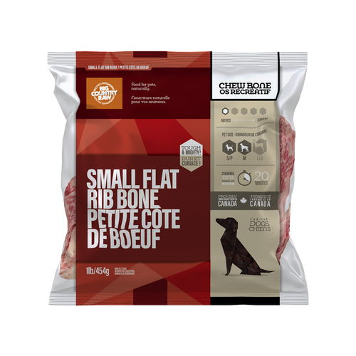 SPECIAL ORDER Big Country Raw Flat Rib Bone Small - 1 lb