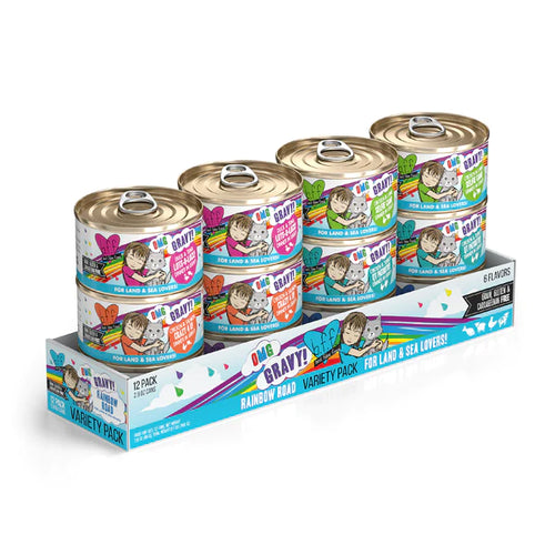 Weruva BFF OMG Rainbow Road Variety Pack Cat Food