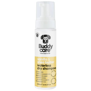 Buddycare Vanilla & Shea Butter 200ml Waterless Dry Dog Shampoo