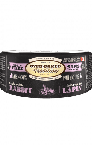 Oven-Baked Tradition Grain-Free Rabbit Pate Adult Canned Cat Food