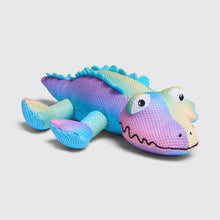 Load image into Gallery viewer, Canada Pooch Freeze &amp; Chill Cooling Pal Rainbow Crocodile Dog Toy