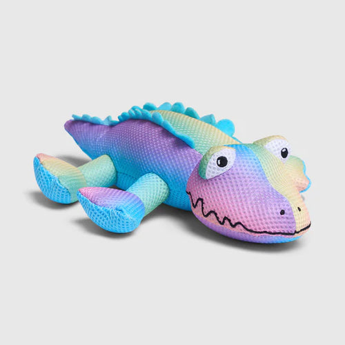Canada Pooch Freeze & Chill Cooling Pal Rainbow Crocodile Dog Toy