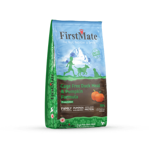 FirstMate Cage Free Duck Meal & Pumpkin Formula Dry Dog Food