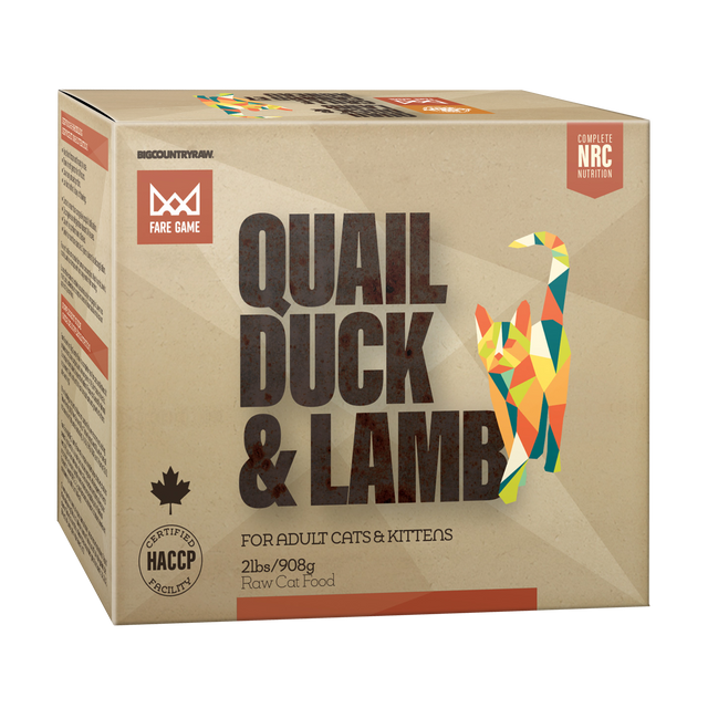 Big Country Raw Fare Game - Duck & Quail with Lamb - 2 lb
