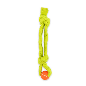 GURU Figure 8 Squeaking Tennis Snuffle Rope Dog Toy