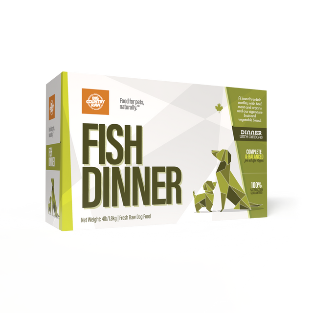 Big Country Raw Fish Dinner CARTON - 4 lb