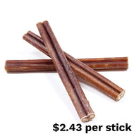 Free Range Bully Stick Standard 5-6 inch Dog Chew Odour Controlled 50 pack