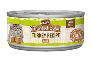 Merrick Purrfect Bistro Grain Free Turkey Pate 156g Canned Cat Food