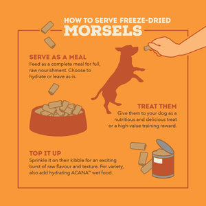 Acana Free-Run Turkey Morsels 227g Freeze Dried Dog Food
