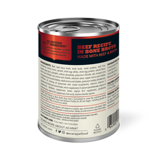Load image into Gallery viewer, Acana Premium Chunks Beef Chunks Recipe In Bone Broth Canned Dog Food Case 12 x 363g