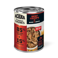 Acana Premium Chunks Beef Chunks Recipe In Bone Broth Canned Dog Food Case 12 x 363g
