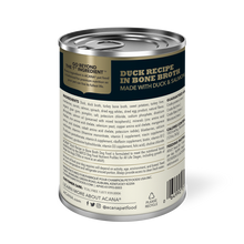Load image into Gallery viewer, Acana Premium Chunks Duck Recipe In Bone Broth Canned Dog Food Case 12 x 363g