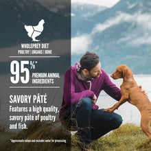 Load image into Gallery viewer, Orijen Premium Pate Puppy Poultry &amp; Fish Recipe In Bone Broth Canned Dog Food Case 12 x 363g