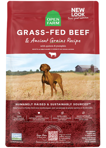 Open Farm Ancient Grain Grass-Fed Beef Dog Food