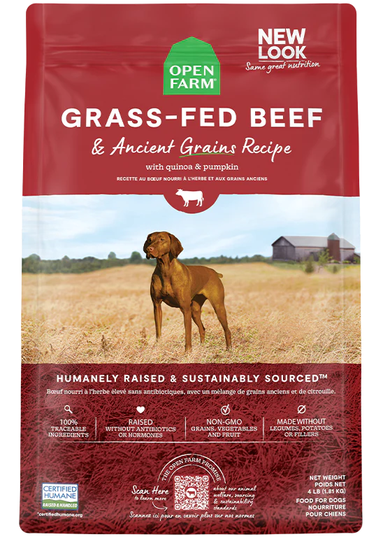 Open Farm Ancient Grain Grass-Fed Beef Dog Food