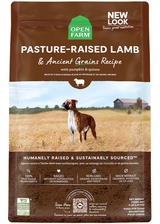 Open Farm Ancient Grain Pasture Raised Lamb Dog Food