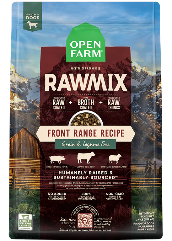 Open Farm Raw Mix Grain Free Front Range Dog Food