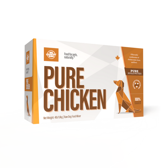 SPECIAL ORDER Big Country Raw Pure Chicken CARTON - 4lb