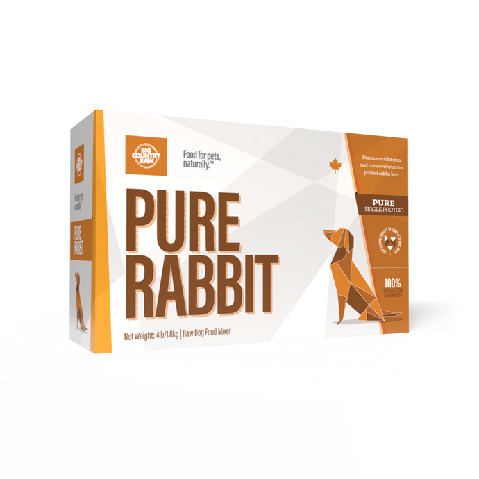 Big Country Raw Pure Rabbit CARTON - 4 lb