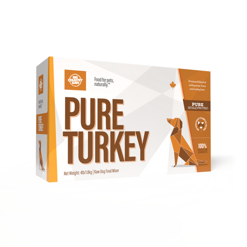 SPECIAL ORDER Big Country Raw Pure Turkey CARTON - 4 lb
