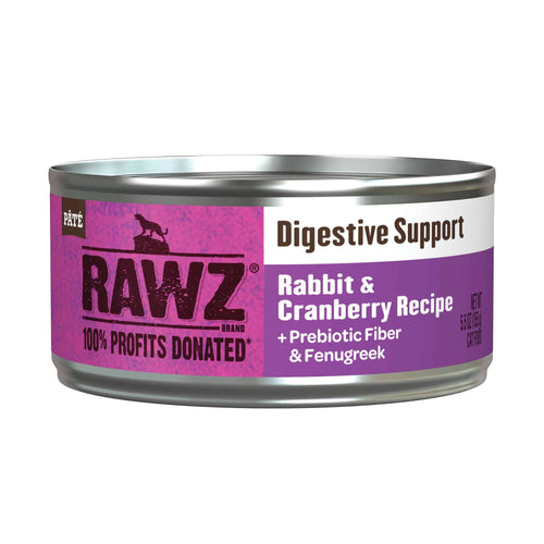 Rawz Digestive Support Rabbit and Cranberry Canned Cat Food