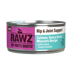 Rawz Hip and Joint Support Salmon,Tuna and Green Mussels Canned Cat Food