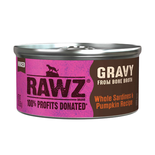 Rawz Gravy Minced Whole Sardines and Pumpkin Canned Cat Food