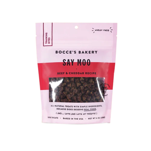 Bocce's Bakery Training Bites Say Moo Beef & Cheddar 170g Dog Treats