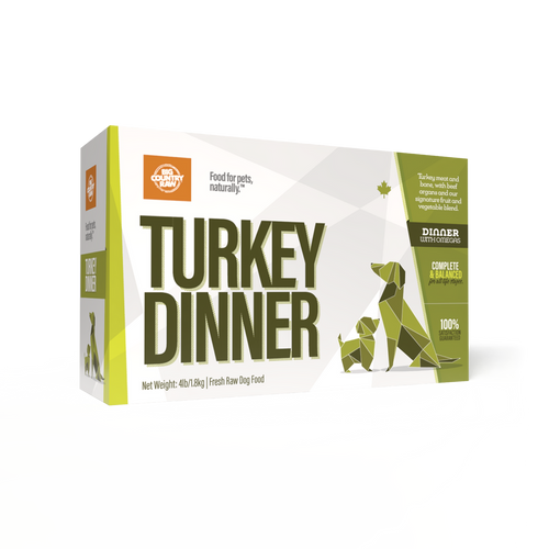 SPECIAL ORDER Big Country Raw Turkey Dinner CARTON - 4 lb