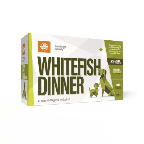 Big Country Raw White Fish Dinner CARTON - 4 lb