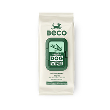 Load image into Gallery viewer, Beco Bamboo Dog Unscented Wipes 80 Pack