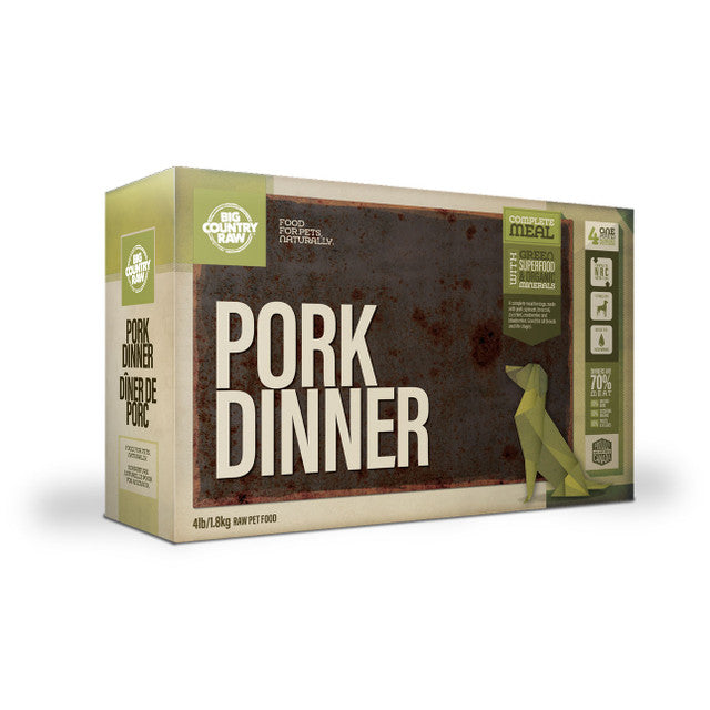 SPECIAL ORDER Big Country Raw Pork Dinner CARTON - 4 lb