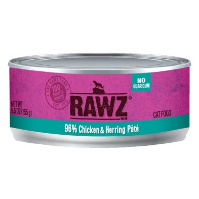 Rawz Chicken & Herring Pate Canned Cat Food